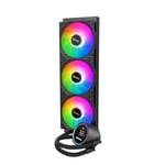 مبرد Huntkey Shark GX360R 360mm AIO سائل 300W ARGB thumbnail 8