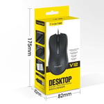 ماوس T-Wolf V12 1200 DPI سلكي أسود thumbnail 2