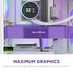 كيس NZXT H9 Flow Mid-Tower ATX أبيض RGB+ thumbnail 7