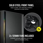 Corsair iCUE 4000D Mid-Tower Case Black Tempered Glass RGB thumbnail 10