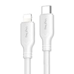 كيبل VegGieg USB-C إلى USB-C 60W 1.2m أبيض thumbnail 2