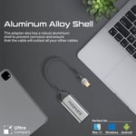 محول USB Promate MediaLink 8K@60Hz USB-C إلى HDMI هيكل ألومنيوم thumbnail 5