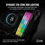CORSAIR VENGEANCE RGB DDR5 32GB (2x16GB) 6000MHz CL38 Memory Kit - Black thumbnail 7