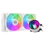 مبرد Redragon CCW-3011 240mm AIO سائل 350W TDP ARGB أبيض thumbnail 1