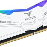 TEAMGROUP T-Force Delta RGB DDR5 32GB (2x8GB) 5600MHz CL36 Desktop Memory White thumbnail 6
