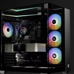 XIGMATEK Aqua V Arctic Mid-Tower ATX Case Black Tempered Glass thumbnail 7