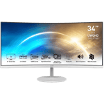 شاشة MSI PRO 34″ 3440x1440 100Hz VA أبيض thumbnail 1