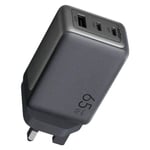 Oraimo HyperGaN 65W 3-Port GaN Wall Charger Black thumbnail 4