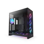 كيس NZXT H9 Flow Mid-Tower ATX أسود RGB thumbnail 1