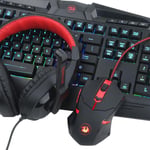 كيبورد Redragon S101-4 كامل الحجم ميمبرين سلكي RGB أسود + ماوس thumbnail 5