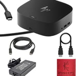 محول HP Docking Station USB-C إلى HDMI دعم شاشتين وإيثرنت thumbnail 1