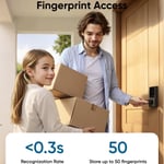 Eufy Smart Lever Lock C33 Fingerprint Wi-Fi Door Lock Black thumbnail 4