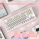 Attack Shark M87 Mechanical Keyboard Wireless 75% RGB Pink Gradient thumbnail 3