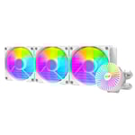 مبرد مائي DarkFlash Radiant DC360 مقاس 360mm AIO لون أبيض thumbnail 2