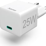 شاحن Hama 25W Power Delivery جداري أبيض thumbnail 1