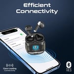 سماعات Promate TransPods IntelliTouch TWS بلوتوث 5.3 13mm 6H أزرق thumbnail 11