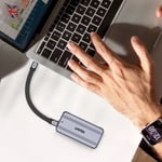 هارد خارجي Unitek SolidForce Reefer TurboCool 8TB USB4 40Gbps SSD رمادي thumbnail 7