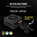 باور سبلاي Corsair RM750e Plus 750W 80+ Gold Fully Modular أسود thumbnail 3