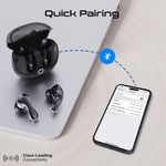 سماعات Promate Baton TWS ANC Bluetooth 5.4 13mm IPX4 6H أبيض thumbnail 2