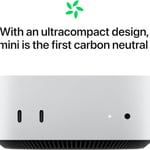 Apple Mac Mini (2024) M4 chip (10-core CPU, 10-core GPU), 16GB RAM, 512GB SSD - Silver thumbnail 7