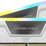 CORSAIR VENGEANCE RGB 32GB (2x16GB) DDR5 6000MT/s CL36 Memory Kit - White thumbnail 6