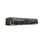 Redragon GS516 Cannon 2.0 Channel 6W RGB Bluetooth Dual-Mode Sound Bar Black thumbnail 4