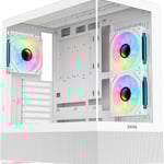 SAMA SV02 Mid-Tower ATX Case White Tempered Glass thumbnail 10