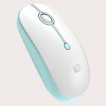 Fude i330 Wireless Ergonomic Mouse - White & Green thumbnail 2