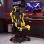 Raptor RGC-100 Gaming Chair - Black & Yellow thumbnail 2