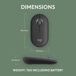 ماوس Logitech Pebble Mouse 2 M350s 4000 DPI بلوتوث أبيض thumbnail 15