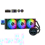 SAMA SM360 PRO AIO 360mm Liquid Cooler with 2.8-inch LCD Display Black thumbnail 7