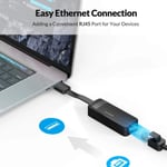 محول Orico UTK-U3 USB 3.0 إلى Gigabit Ethernet أسود thumbnail 7