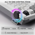 Redragon K729 PRO 80% TKL Mechanical Keyboard, Gasket, RGB, Dual-Mode thumbnail 4