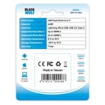 Black Wolf 4-in-1 64GB Flash Drive thumbnail 3