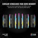 Corsair Vengeance RGB 128GB (2x64GB) DDR5 6400MT/s CL42 thumbnail 6