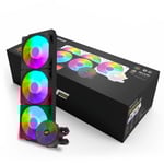 DarkFlash Radiant DC360 360mm AIO Liquid CPU Cooler Black thumbnail 4