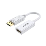 UNITEK DisplayPort to HDMI 1.4 Adapter 4K 30Hz White thumbnail 1