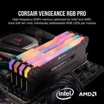 Corsair Vengeance RGB Pro SL 32GB (2x16GB) DDR4 3200MHz C16 Black thumbnail 3