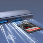 موزع LDNIO DS-17H 7-Port USB 3.0 مع HDMI وإيثرنت وSD و100W PD فضي thumbnail 10