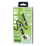 اكسسوار Remax CB21 240W مقبس ولايت سيجارة مع فلاش لايت، كيبل Type-C إلى Type-C 1.2m أسود thumbnail 4