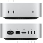 Apple Mac Mini (2024) M4 Chip (10-core CPU, 10-core GPU), 16GB RAM, 256GB SSD - Silver thumbnail 3