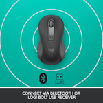 ماوس Logitech Signature M650 L لاسلكي 4000 DPI جرافيت thumbnail 8