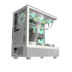 DarkFlash DPX90 Mid-Tower ATX Case White Tempered Glass thumbnail 3