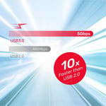 محول Unitek A1025GNI USB-C إلى USB-A 3.0 5Gbps فضي thumbnail 8