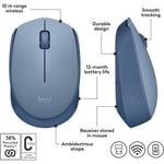 ماوس Logitech M171 1000 DPI لاسلكي أزرق thumbnail 8
