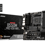 MSI B550M PRO-VDH WIFI AM4 Micro-ATX DDR4 Motherboard thumbnail 1