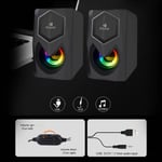 سبيكر Kisonli L-1020 2.0 قناة 6W USB أسود thumbnail 4
