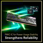 addlink AddGame Spider X5 32GB (2x16GB) DDR5 6400MHz CL38 RGB Silver thumbnail 8