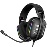 Onikuma X12 Gaming Headset Wired RGB Black thumbnail 5