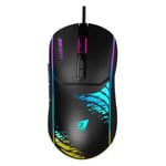 ماوس Jertech Shooter XP14 3600 DPI USB RGB أسود thumbnail 1